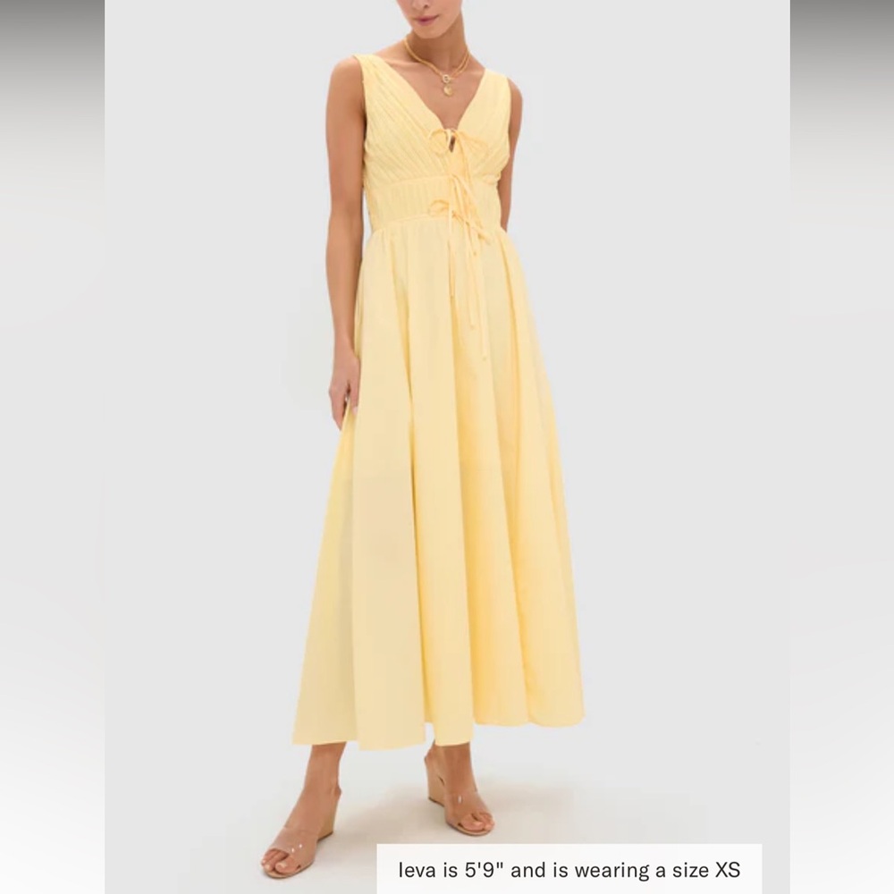 Tuckernuck Soft Yellow Maxi Dress